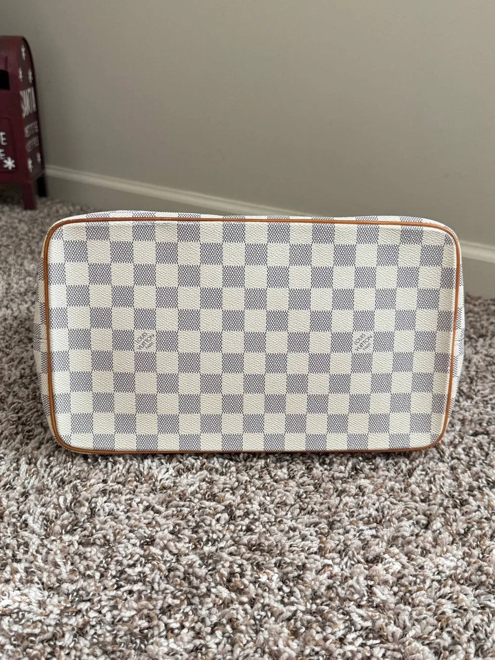 Authentic Louis Vuitton Saleya MM Azur Canvas